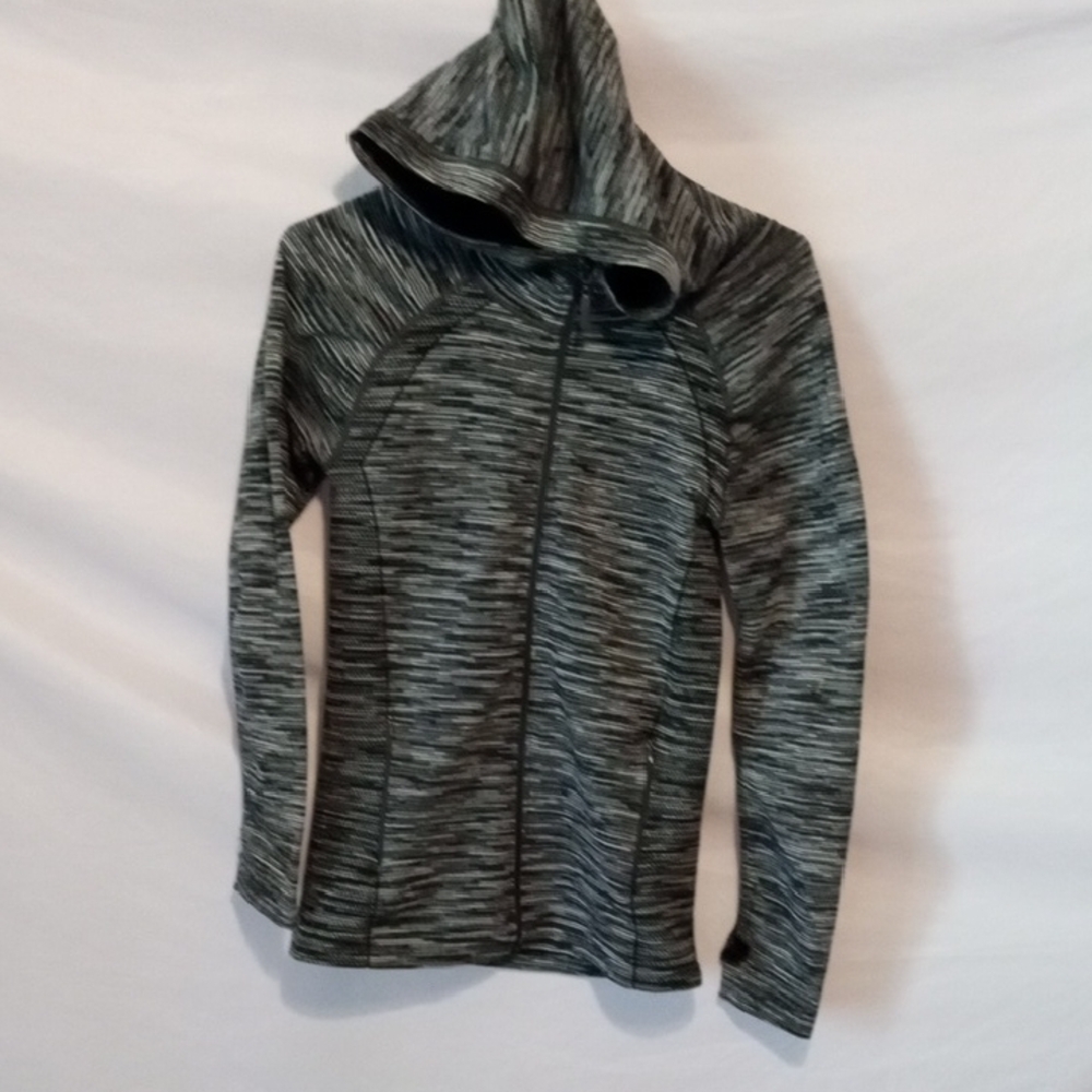 Women's  OTOS Black and Gray Zip-Up Hoodie